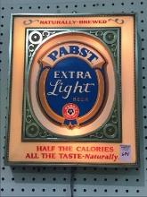 Lighted Plastc Pabst Extra Light Lighted Beer
