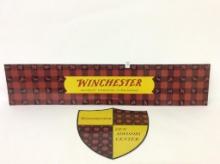 Lot of 2 Metal Winchester Signs Including