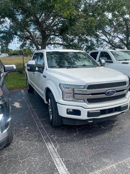 2020 Ford F-150 Plat 4WD Super Crew V6 Turbo, Gas, License# PCY-Y16, VIN 1FTEW1E42LFB28361, 77,200