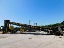 75' Infeed Concave Conveyor w/Inline Tectron Metal Detector, 48" (approx.) Belt (LOCATED IN