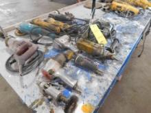 LOT: Assorted Drills, Grinders & Pnuematic Impact Wrenches