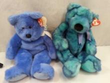 2 BEANIE BUDDY" CLUBBY II"FIRST TO BE INCLUDED IN A BBOC KIT, "BLUEBERRY "