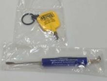 ALEXANDER PERSONAL SCREWDRIVER WITH CAN LIFTER TO OPEN CANS, PHILLIPS KEY CHAIN
