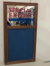 SPECIAL EXPORT LIGHT MIRROR SIGN WITH CHALK BOARD 31"