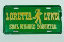 Loretta Lynn Coal Miner's Daughter License Plate