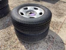 (2) P255-65-R17 Michelin Tires & Rims