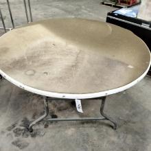 Round Folding Table w/ Padded Top