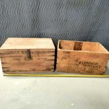 Vintage Wine & Whiskey Shipping Crates