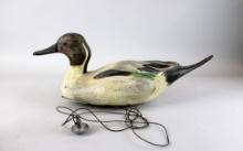 Original Working Leavis Denzer Pintail Drake Duck Decoy Marked SCWA-1992 4-ZZ, Weighted
