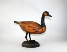 Patrick O' Rear Pecky Cypress Hand Carved Canada Goose (No.232), Pawley Island SC 1989