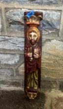 Saint Apostle Peter Hand Painted Carving