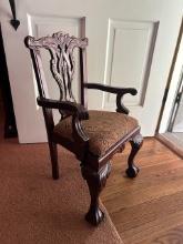 Childs Carved Arm Chair
