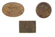 Civil War Brass Military Buckle Collection c1860-