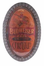 Anheuser-Busch Budweiser King of Beers Sign 1960