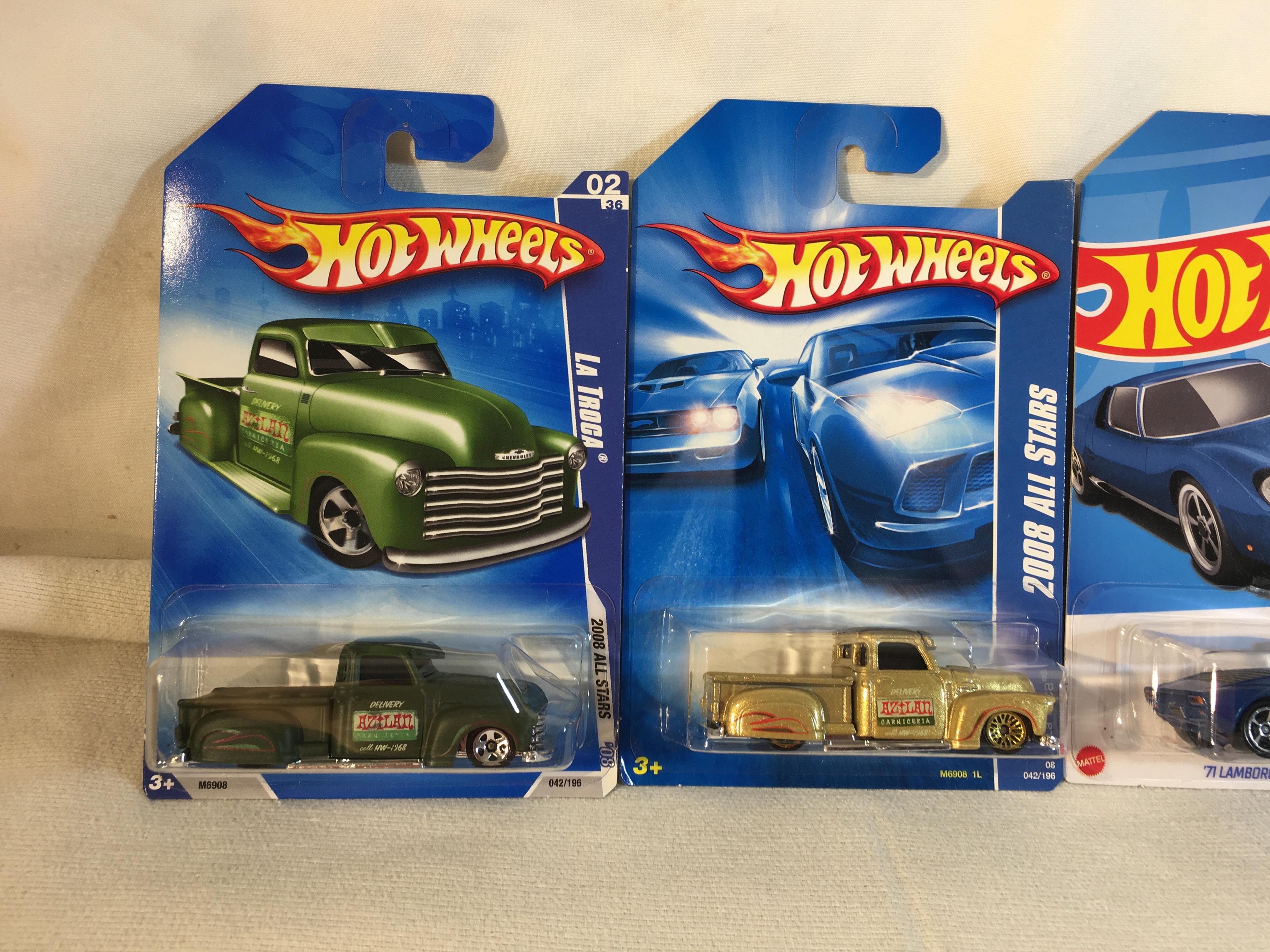 Lot of 4 Pcs Collector New in Package Hot wheels Mattel 1/64 DieCast Meta Cars - See Pictures