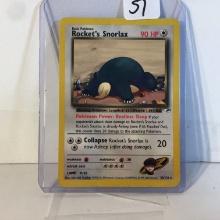 Collector Modern 2000 Wizards Pokemon TCG Basic Rocket's Snorlax HP90 Trading Game Card #143