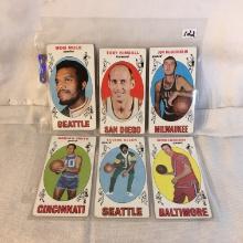 Lot of 6 Pcs Collector Vintage NBA Basketball Sport Trading Assorted Cards and Palyers -See Pictures
