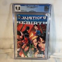 Collector CGC Universal Grade 9.8 Justice League: Rebirth #1 D.C. Comics 9/16 Comic Book