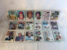Lot of 18 Pcs Collector Vintage MLB Baseball Sport Trading assorted Cards & Players - See Pictures