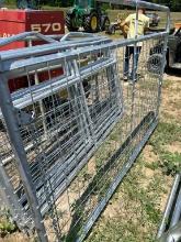 8' GALV WIRE PANEL GATE, 64" TALL