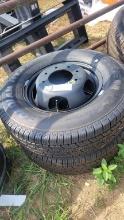 LT235/80R17 TIRES AND RIMS (2)