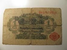 Foreign Currency: WWI 1917 Germany 1 Mark