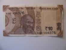 Foreign Currency:  India 10 Rupees (Crisp)