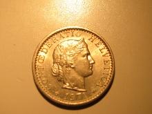 Foreign Coins: 1971 Switzerland 20 Rappen