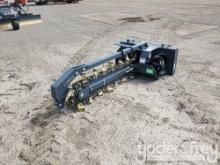 Unused 2024 Raytree 48" Trencher, 48" Bar, 8" Rock and Dirt Chain, Crumbling Shoe to suit Skidsteer