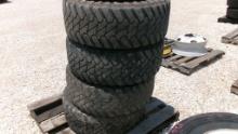LOT OF TIRES,  (4) 35 X 12.50 R20, NO WHEELS, AS IS WHERE IS