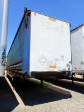 1986 UTILITY CURTAIN SIDED TRAILER,  48', TANDEM AXLE, AIR RIDE, RATCHET TI