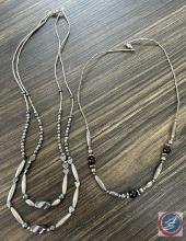 (2) costume necklaces