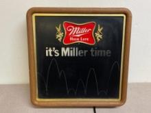 Vintage Electric Miller Beer Sign