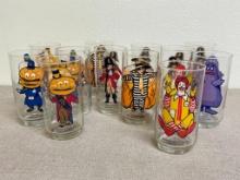 Set of 12 Vintage McDonald's Drinking Glasses