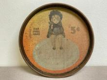 Vintage Metal Round Tray - Fairy Soap
