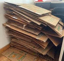 Large Group of Used Cardboard Boxes