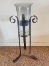 Tall Metal Candle Holder