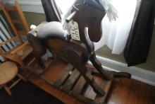 WOODEN CONTEMPORARY ROCKING HORSE