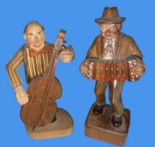 (2) Wooden Italian Figurines