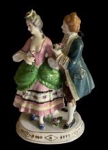 Occupied Japan Victorian Man and Woman Figurine—