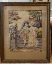 Framed and Matted Tapestry