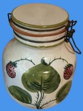 Hand-painted Italian Canister—