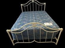 Iron Queen Size Bed with Powder Coat Finish