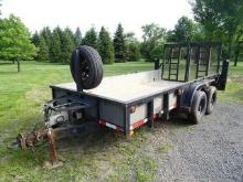 1989 INTERNATIONAL Model U-14 Tandem Axle Tag-A-Long Trailer, VIN# 1ZFUF1425KB001470, equipped with