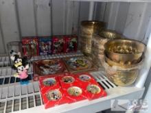 Mickey & Minnie Mouse Collection & Metal Bowls