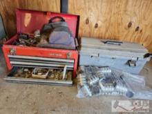 2 Tool Boxes and Pipe Clamps