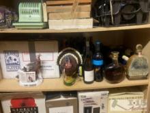 Decortive Wild Turkey Carboy and Decorative Wine Bottles
