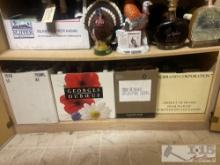 6 Boxes of Decorative Wine and Liquor Bottles