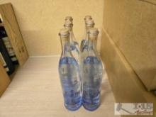 6 Decorative Bottles of Porfidio Tequila Bottles