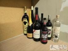 9 Bottles of Wine and Liquor